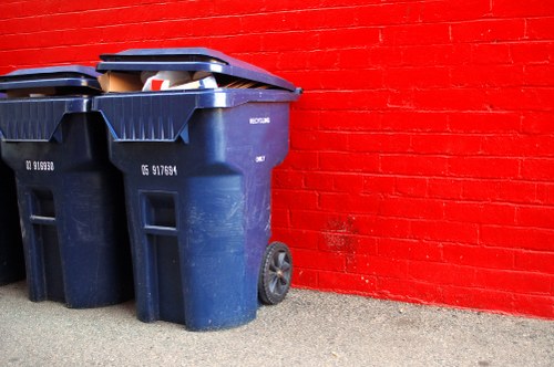 A team conducting waste segregation for recycling