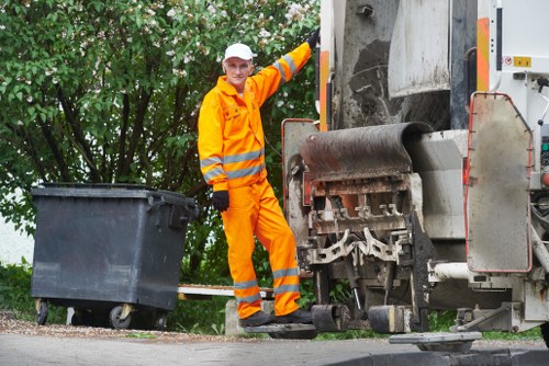Different sizes of enclosed skips available for hire