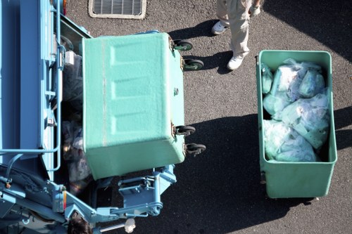 Customer using a skip hire service in Penge