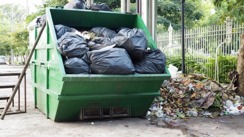 Penge Skip Hire team ensuring safe skip placement